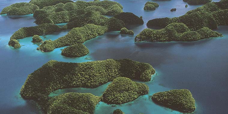 Palau's 70 Rock Islands is a protected area.